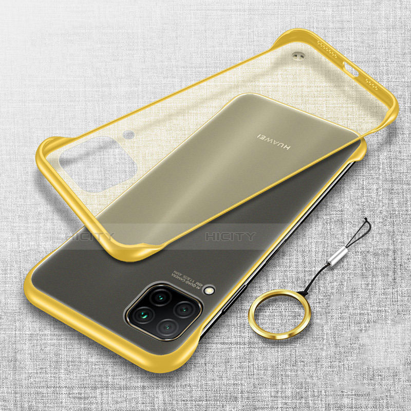 Funda Dura Ultrafina Carcasa Transparente Mate U01 para Huawei P40 Lite Amarillo