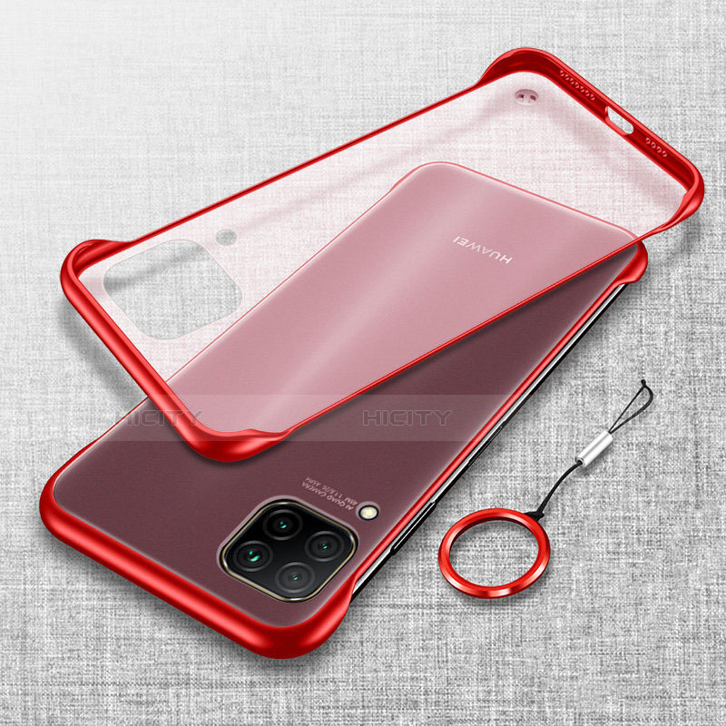 Funda Dura Ultrafina Carcasa Transparente Mate U01 para Huawei P40 Lite Rojo