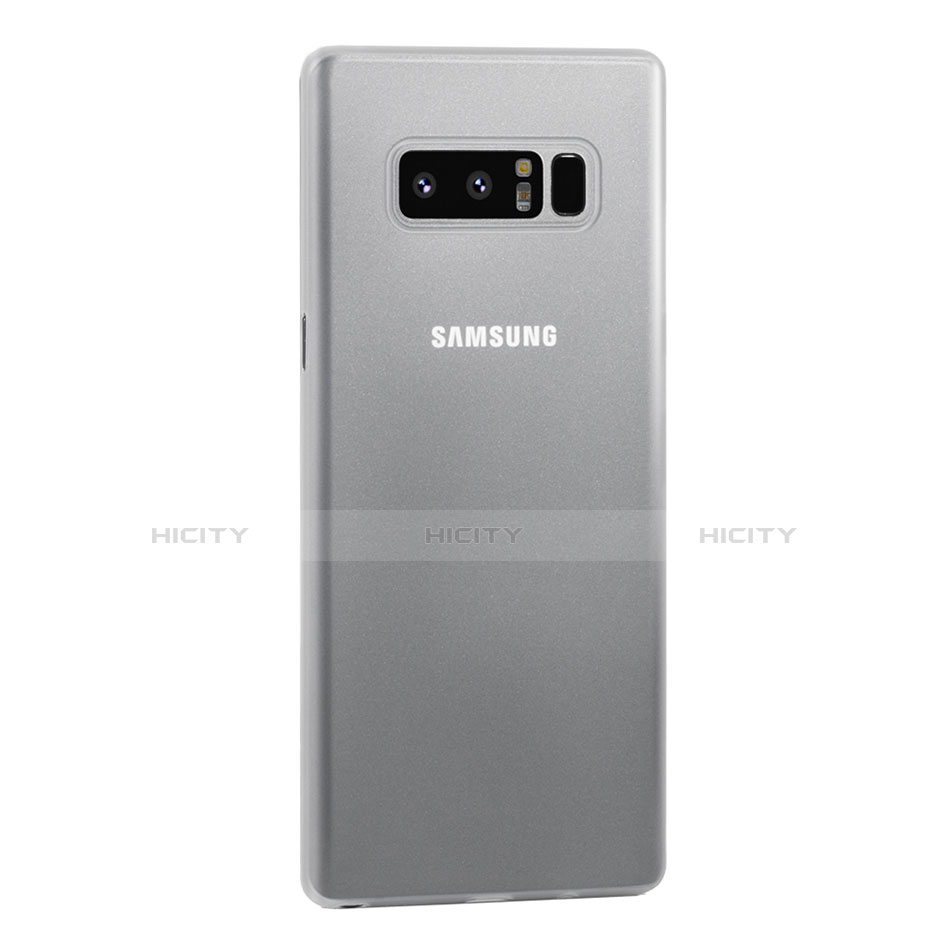 Funda Dura Ultrafina Carcasa Transparente Mate U01 para Samsung Galaxy Note 8 Blanco