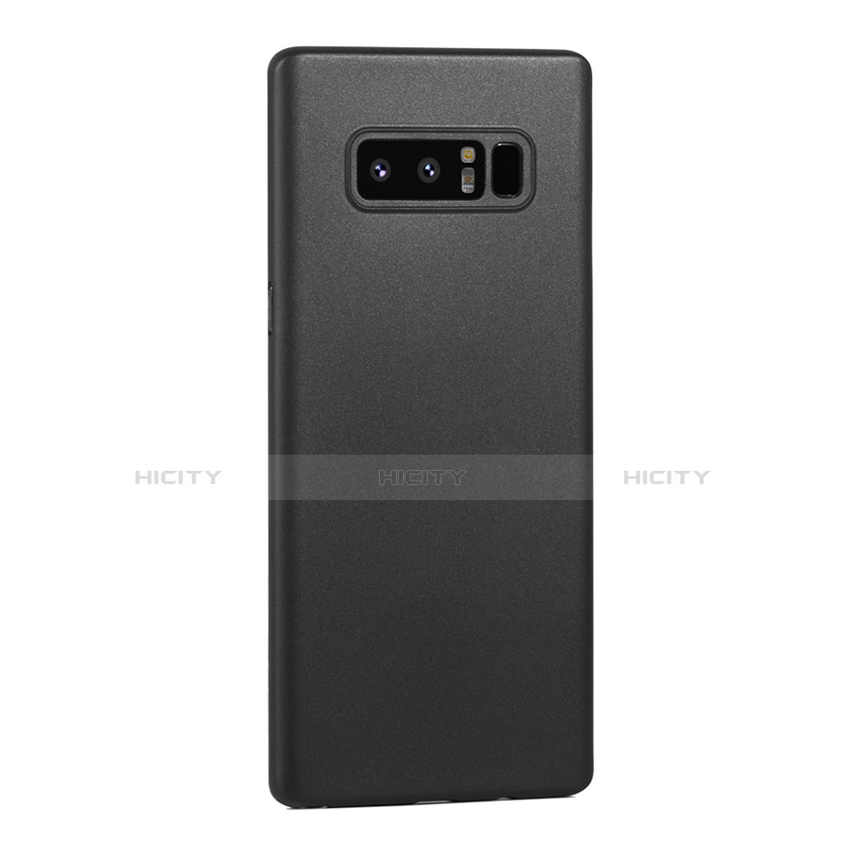 Funda Dura Ultrafina Carcasa Transparente Mate U01 para Samsung Galaxy Note 8 Duos N950F Negro