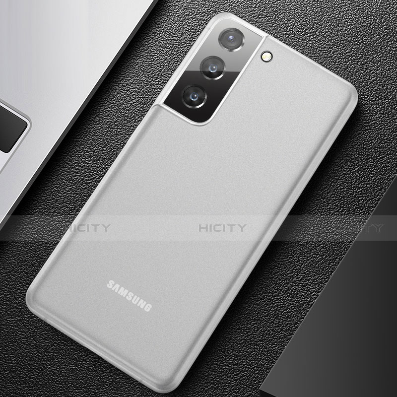 Funda Dura Ultrafina Carcasa Transparente Mate U01 para Samsung Galaxy S21 5G Blanco