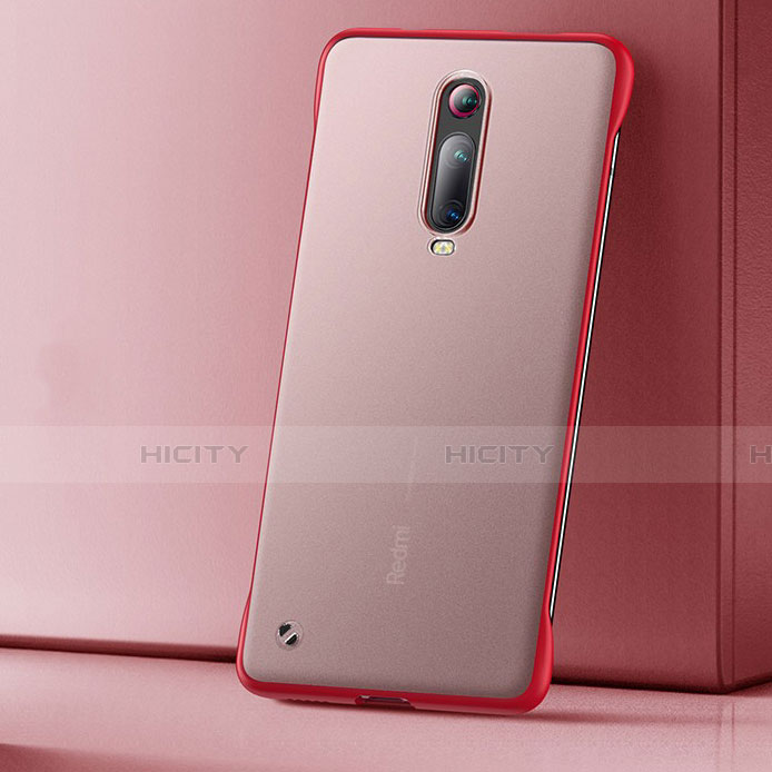 Funda Dura Ultrafina Carcasa Transparente Mate U01 para Xiaomi Mi 9T Rojo