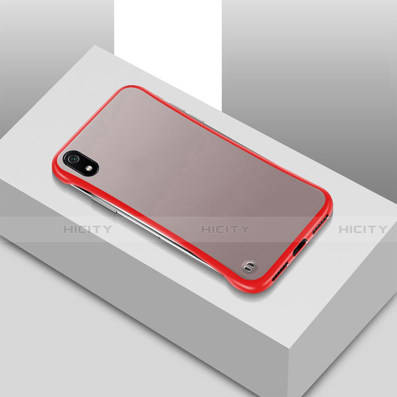 Funda Dura Ultrafina Carcasa Transparente Mate U01 para Xiaomi Redmi 7A Rojo