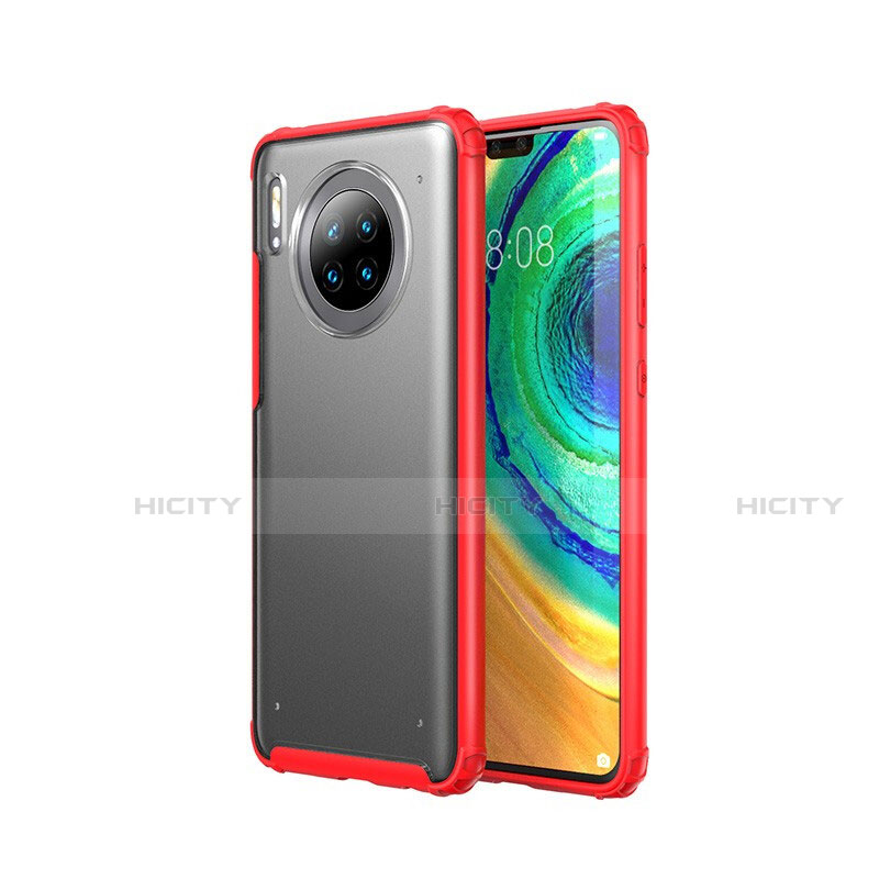 Funda Dura Ultrafina Carcasa Transparente Mate U02 para Huawei Mate 30 Pro 5G Rojo