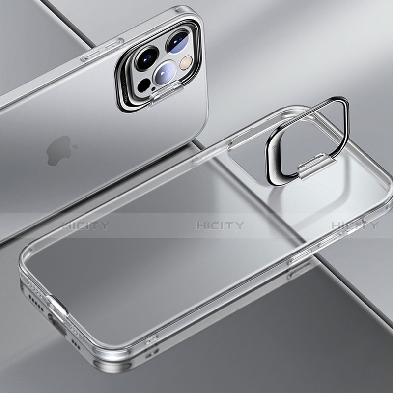 Funda Dura Ultrafina Carcasa Transparente Mate U08 para Apple iPhone 13 Pro Blanco