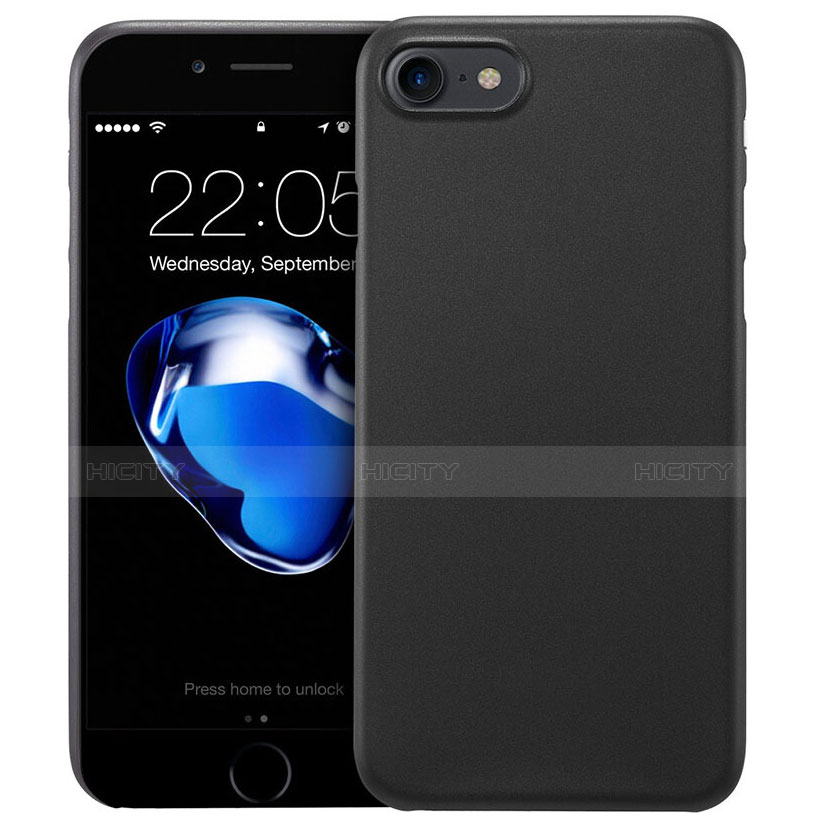 Funda Dura Ultrafina Plastico Rigida Mate para Apple iPhone 7 Negro