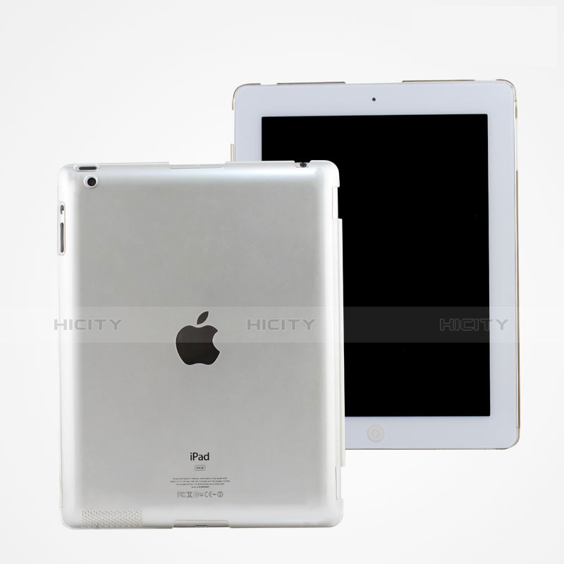 Funda Dura Ultrafina Transparente Mate para Apple iPad 4 Blanco