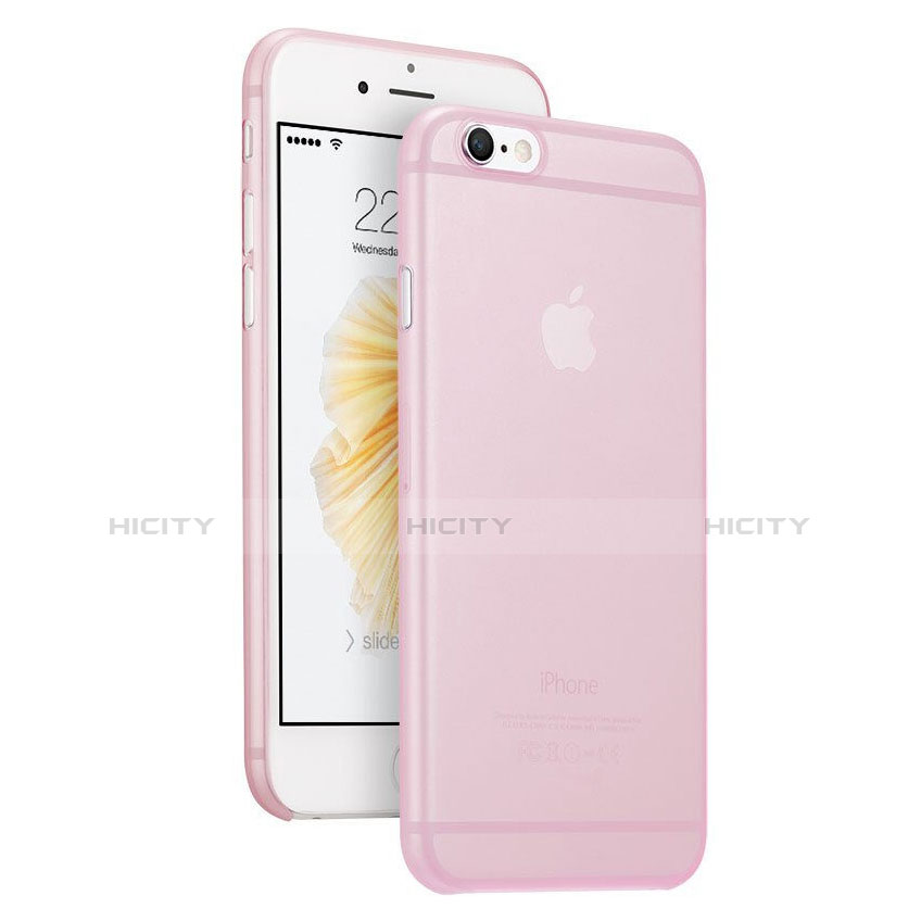 Funda Dura Ultrafina Transparente Mate para Apple iPhone 6 Rosa