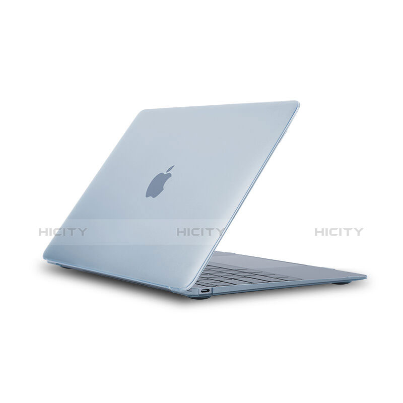 Funda Dura Ultrafina Transparente Mate para Apple MacBook 12 pulgadas Azul