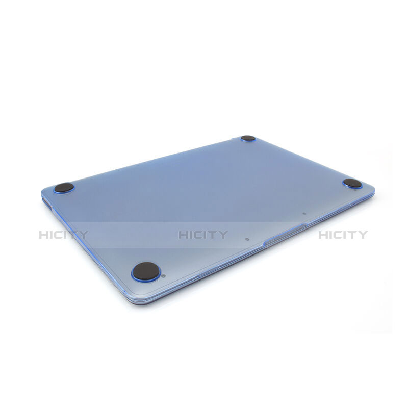 Funda Dura Ultrafina Transparente Mate para Apple MacBook 12 pulgadas Azul