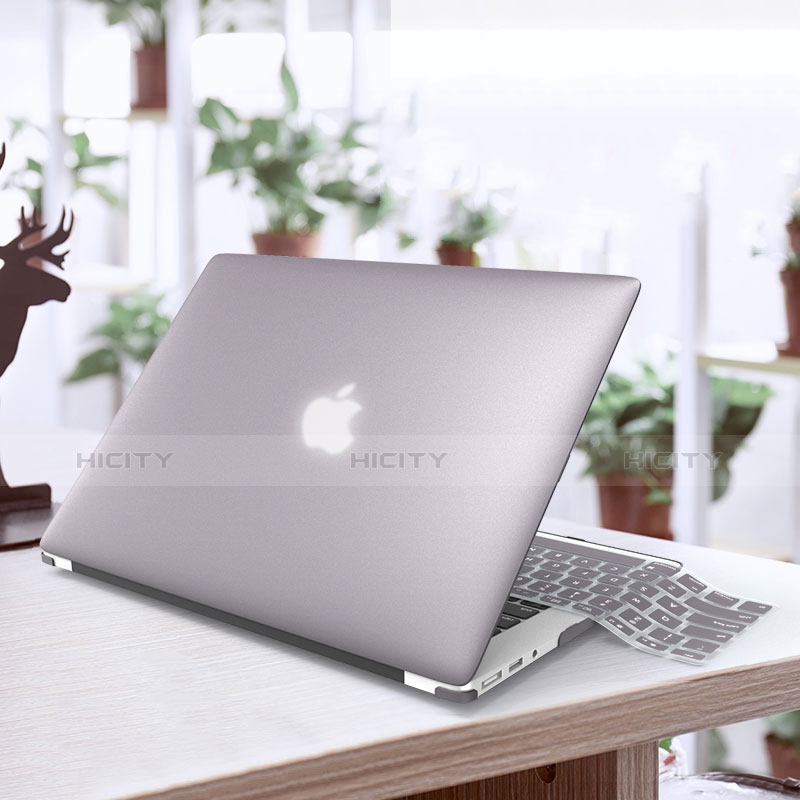 Funda Dura Ultrafina Transparente Mate para Apple MacBook Air 13.3 pulgadas (2018) Plata
