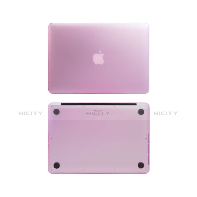 Funda Dura Ultrafina Transparente Mate para Apple MacBook Air 13 pulgadas Rosa