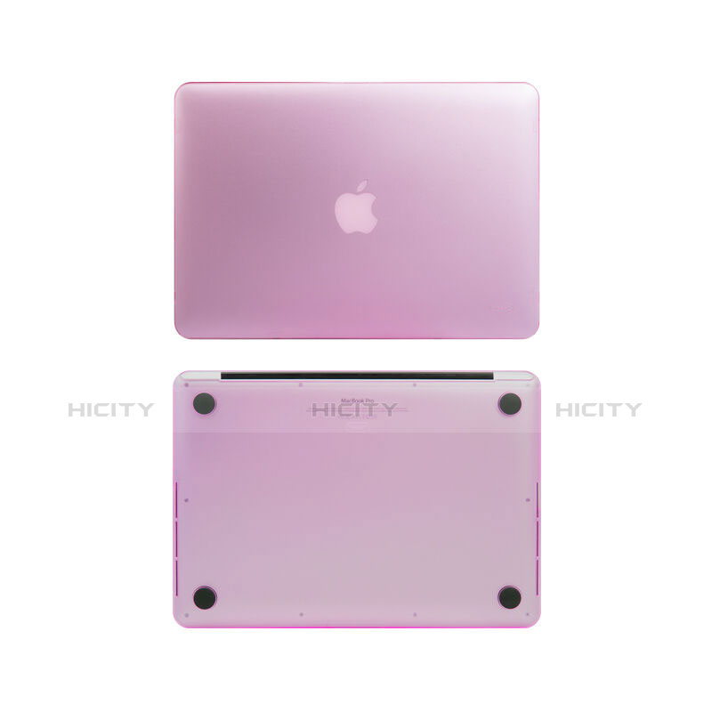 Funda Dura Ultrafina Transparente Mate para Apple MacBook Pro 13 pulgadas Retina Rosa