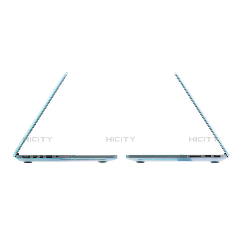 Funda Dura Ultrafina Transparente Mate para Apple MacBook Pro 15 pulgadas Azul