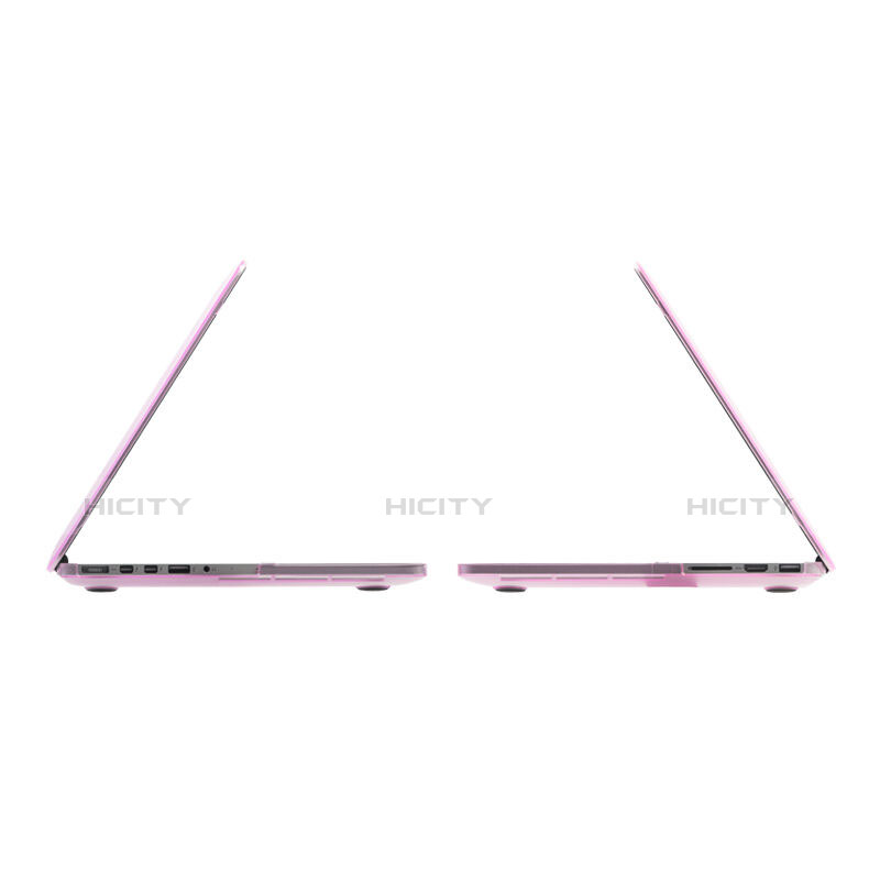 Funda Dura Ultrafina Transparente Mate para Apple MacBook Pro 15 pulgadas Rosa