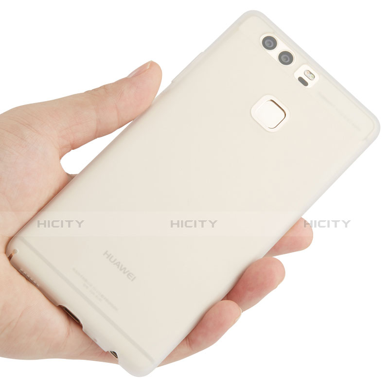 Funda Dura Ultrafina Transparente Mate para Huawei P9 Blanco