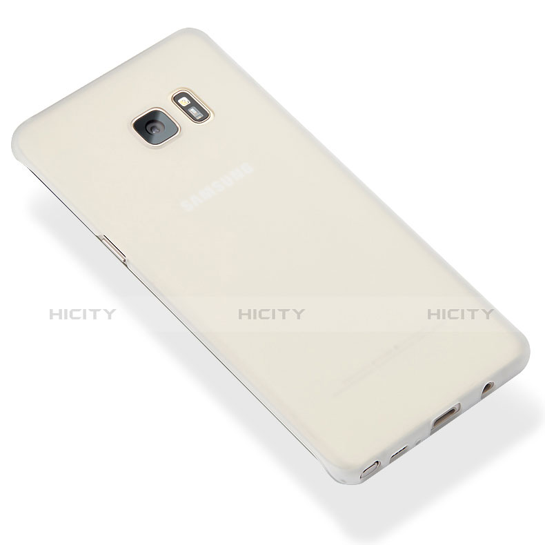 Funda Dura Ultrafina Transparente Mate para Samsung Galaxy Note 7 Blanco