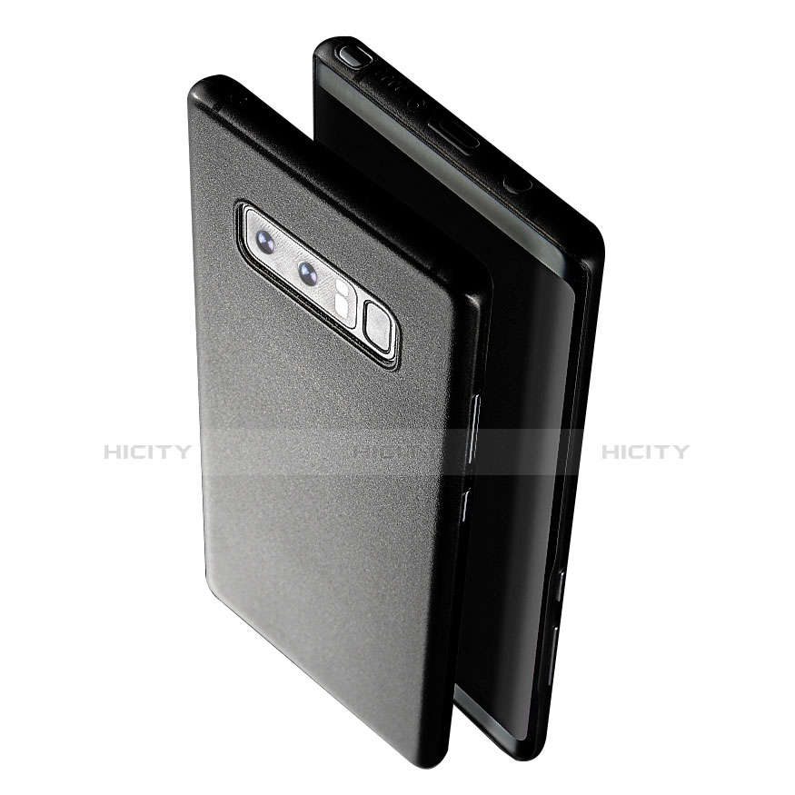 Funda Dura Ultrafina Transparente Mate para Samsung Galaxy Note 8 Duos N950F Gris