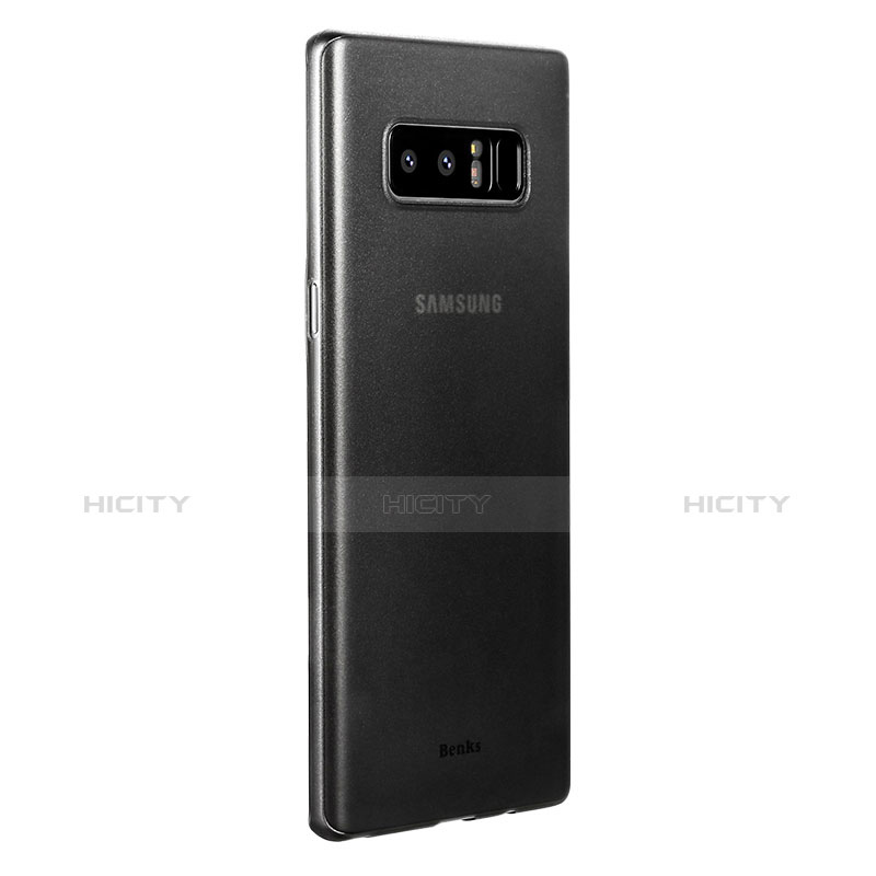 Funda Dura Ultrafina Transparente Mate para Samsung Galaxy Note 8 Gris
