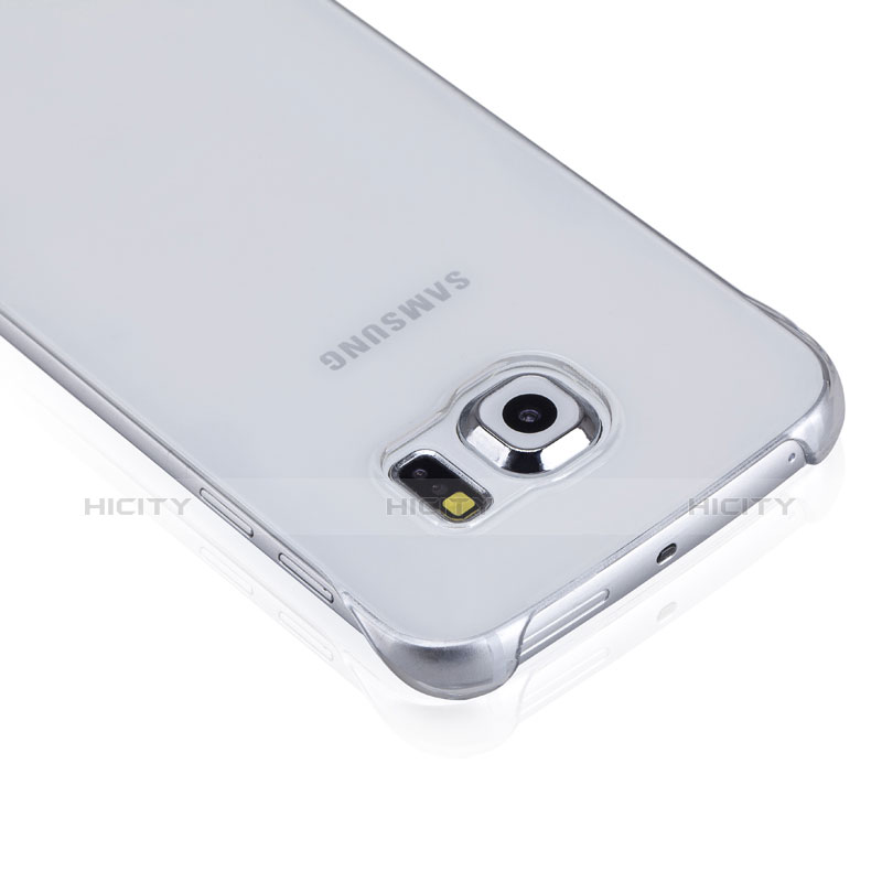 Funda Dura Ultrafina Transparente Mate para Samsung Galaxy S6 Edge SM-G925 Blanco