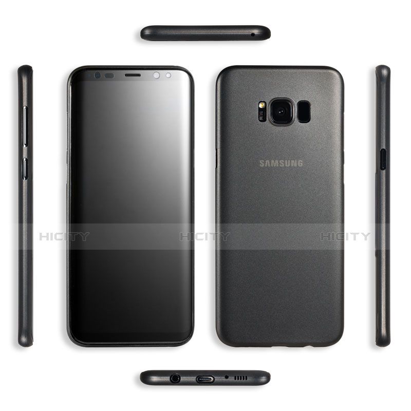 Funda Dura Ultrafina Transparente Mate para Samsung Galaxy S8 Plus Negro