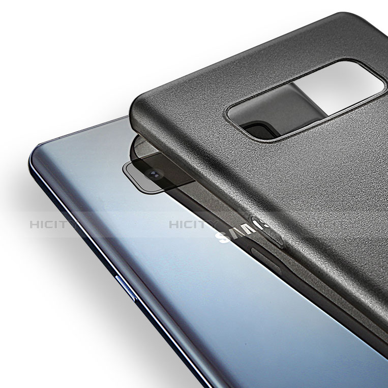 Funda Dura Ultrafina Transparente Mate R05 para Samsung Galaxy Note 8 Duos N950F Gris