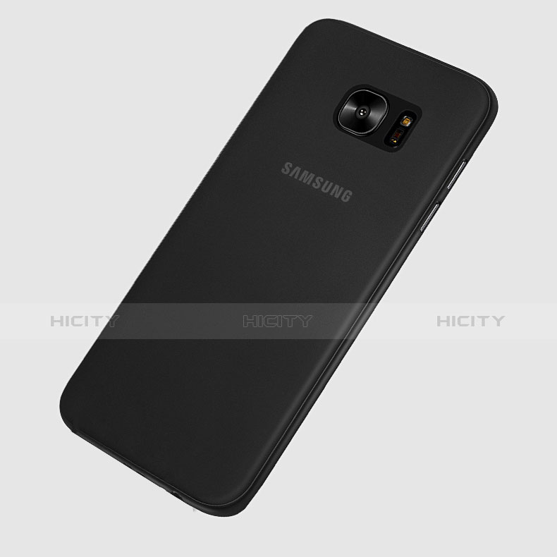 Funda Dura Ultrafina Transparente Mate T01 para Samsung Galaxy S7 Edge G935F Negro