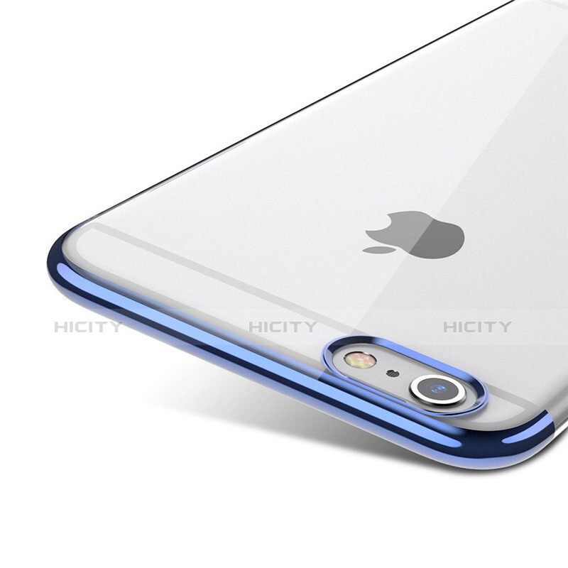 Funda Dura Ultrafina Transparente T01 para Apple iPhone 6 Azul