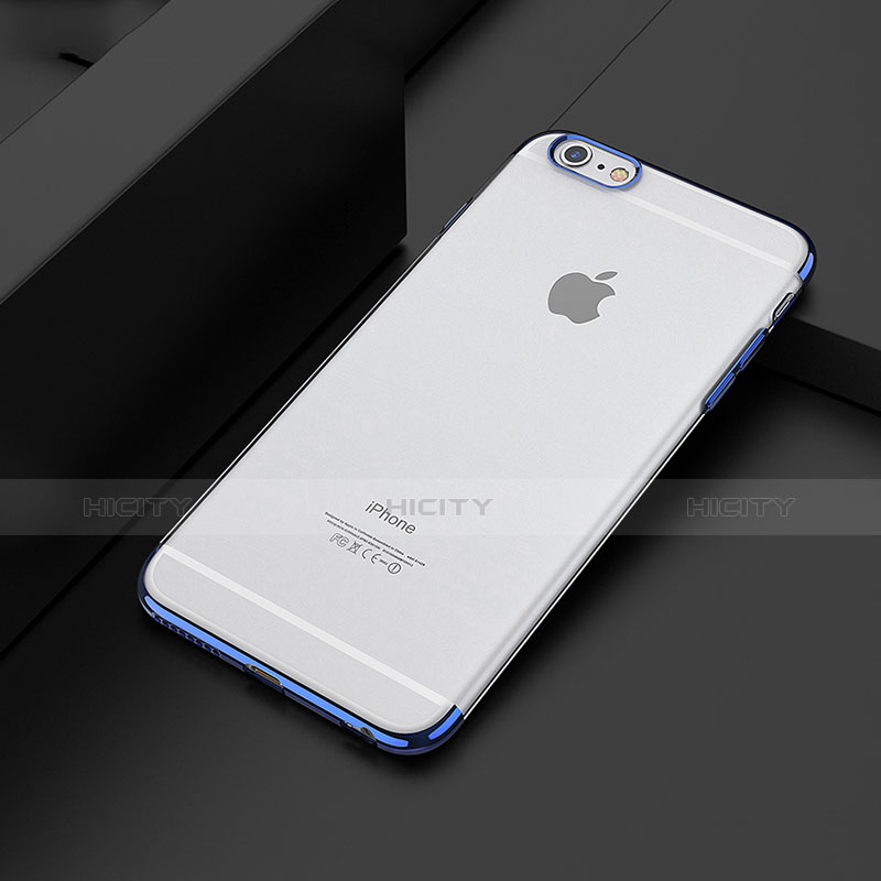 Funda Dura Ultrafina Transparente T01 para Apple iPhone 6 Azul
