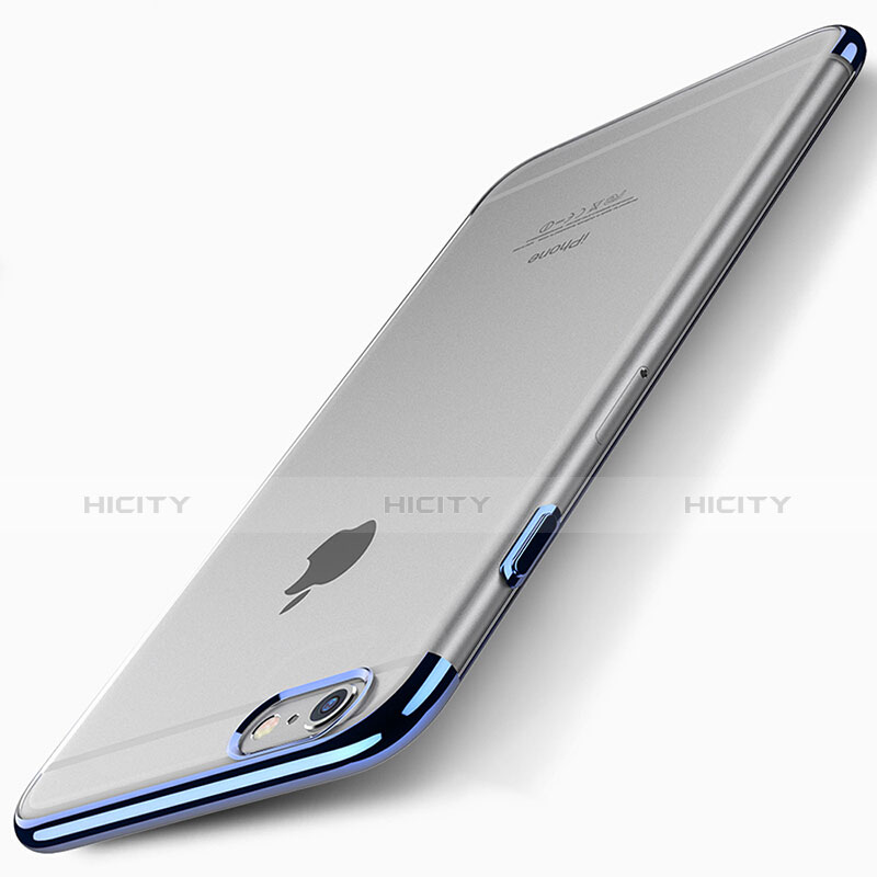 Funda Dura Ultrafina Transparente T01 para Apple iPhone 6S Azul