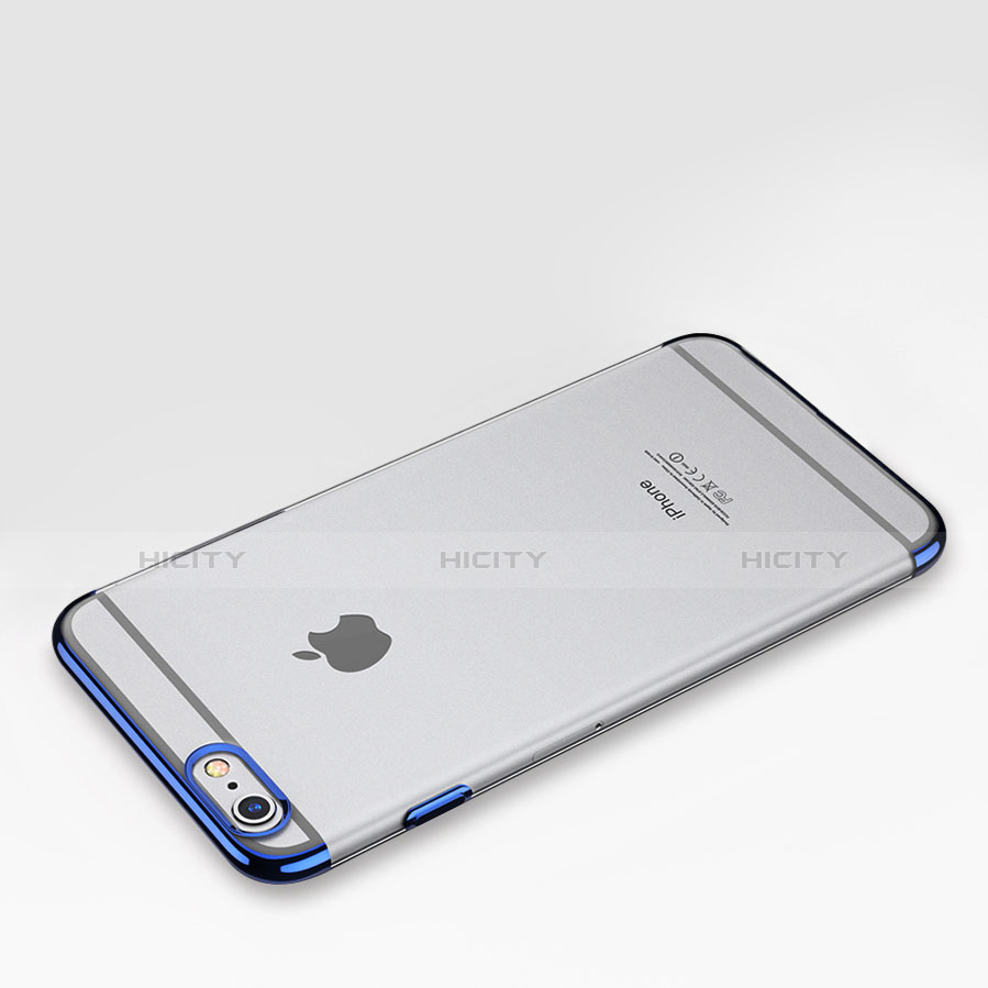 Funda Dura Ultrafina Transparente T01 para Apple iPhone 6S Azul