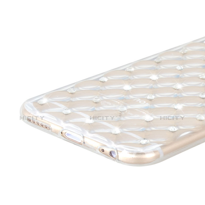 Funda Gel Ultrafina Transparente Diamante para Apple iPhone 6 Plus Claro