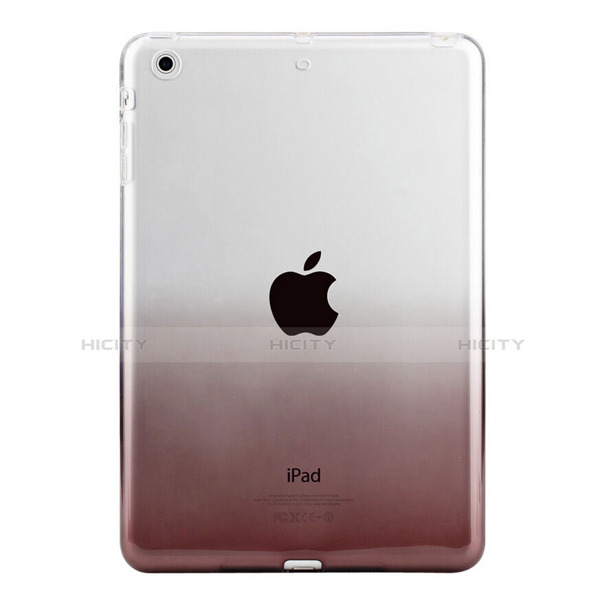 Funda Gel Ultrafina Transparente Gradiente para Apple iPad Mini Gris