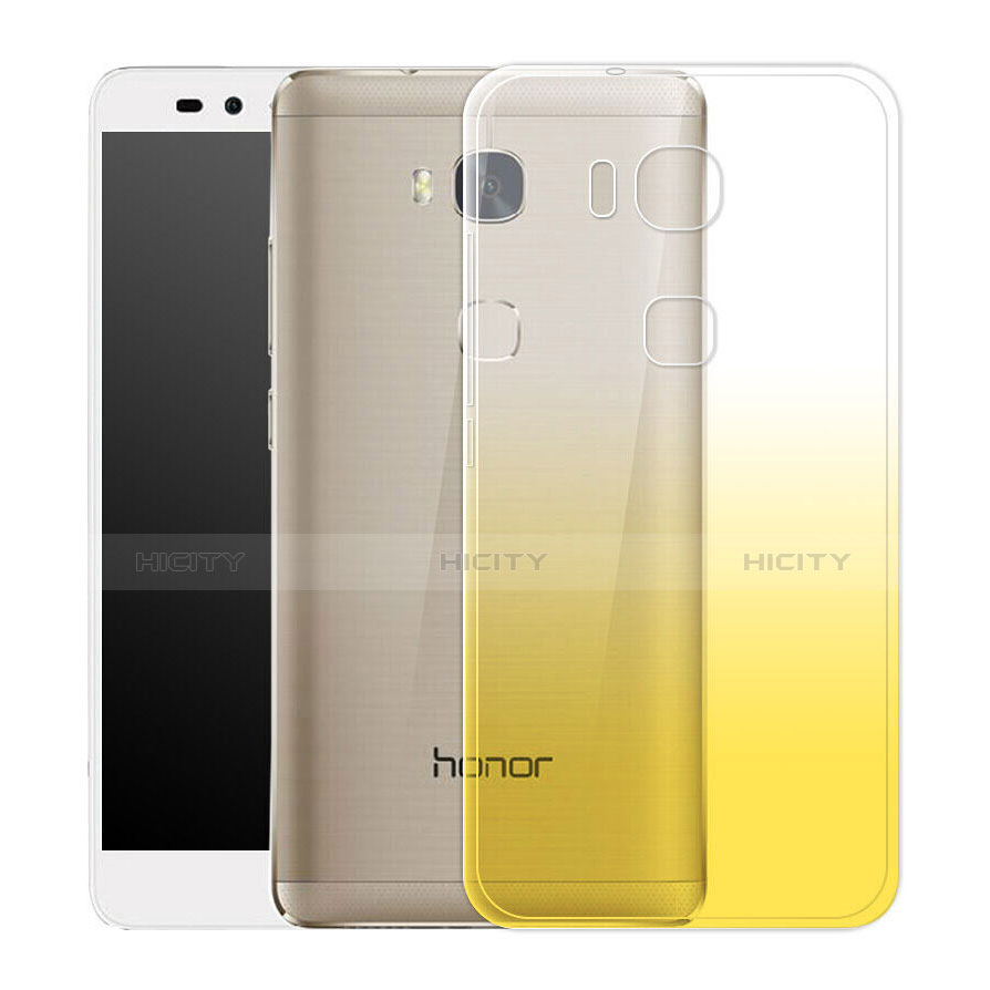 Funda Gel Ultrafina Transparente Gradiente para Huawei Honor 5C Amarillo