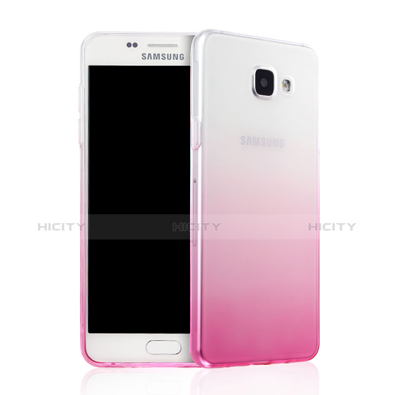 Funda Gel Ultrafina Transparente Gradiente para Samsung Galaxy A5 (2016) SM-A510F Rosa