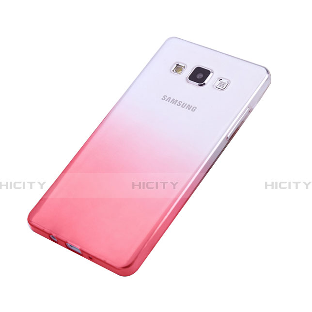 Funda Gel Ultrafina Transparente Gradiente para Samsung Galaxy A5 SM-500F Rosa
