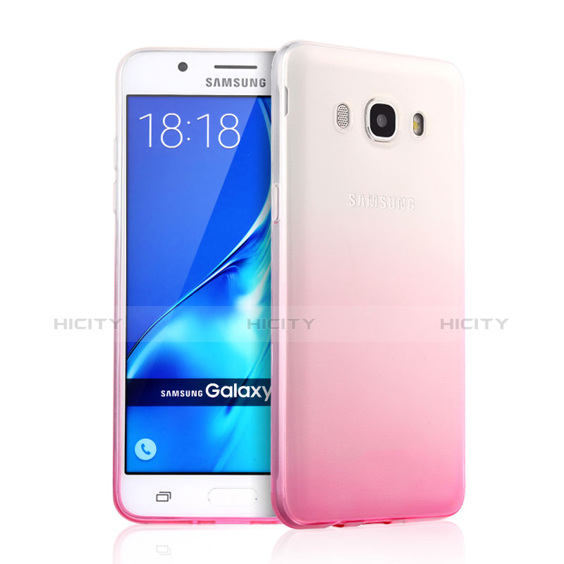 Funda Gel Ultrafina Transparente Gradiente para Samsung Galaxy J5 (2016) J510FN J5108 Rosa