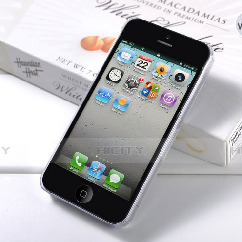 Funda Gel Ultrafina Transparente Mate para Apple iPhone 4 Blanco