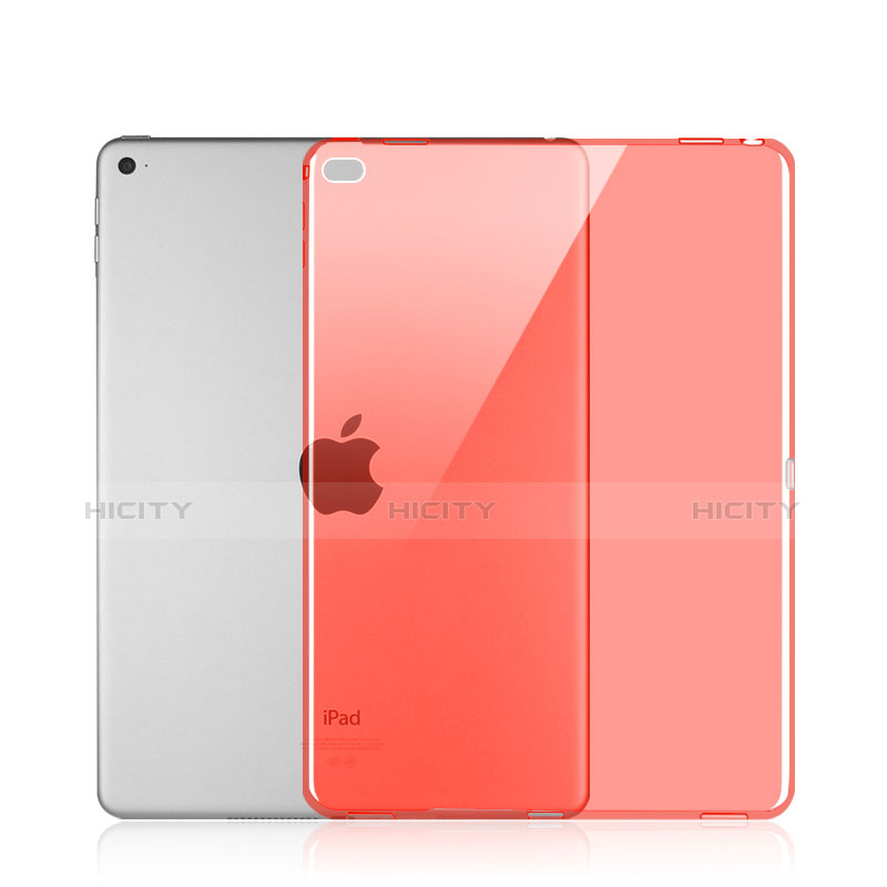 Funda Gel Ultrafina Transparente para Apple iPad Pro 12.9 Rojo