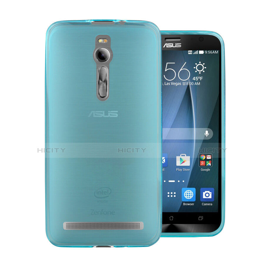 Funda Gel Ultrafina Transparente para Asus Zenfone 2 ZE551ML ZE550ML Azul