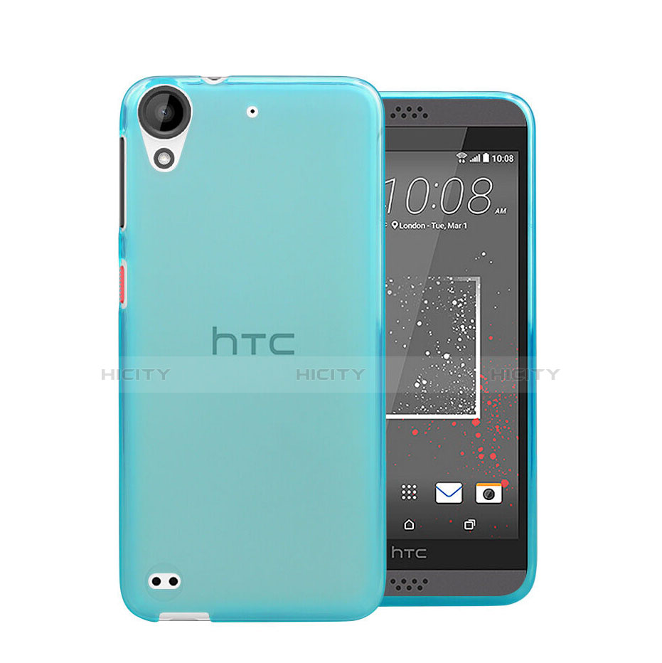 Funda Gel Ultrafina Transparente para HTC Desire 630 Azul