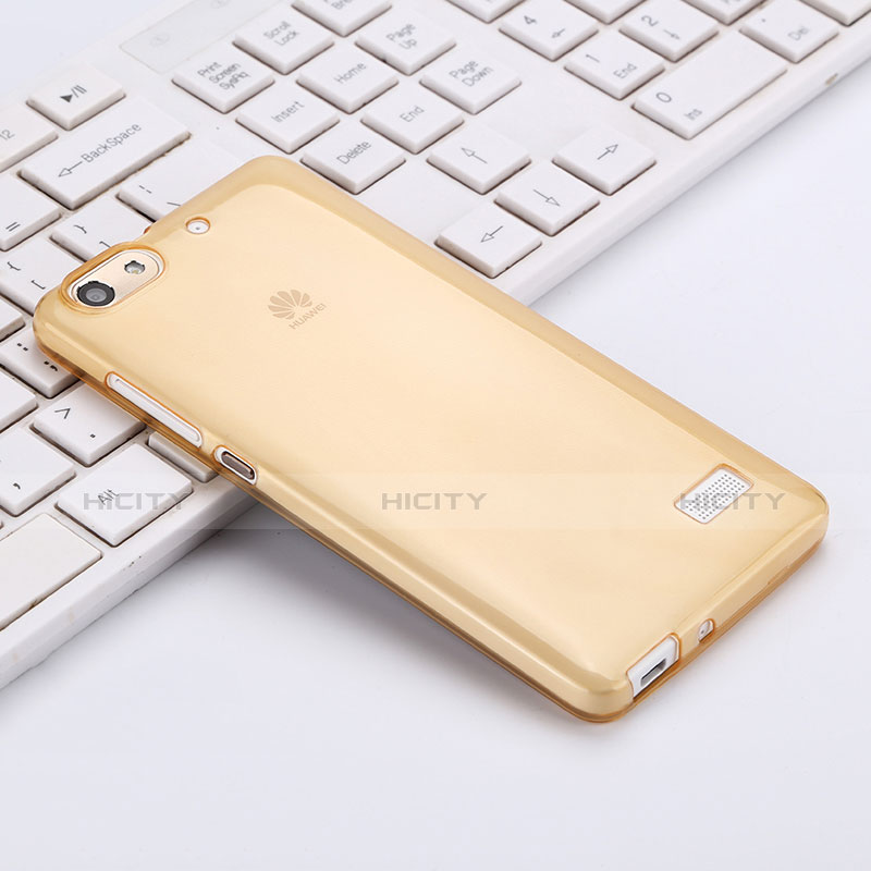 Funda Gel Ultrafina Transparente para Huawei Honor 4C Oro