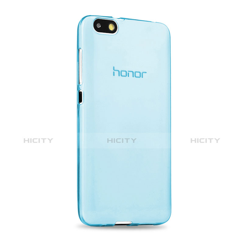 Funda Gel Ultrafina Transparente para Huawei Honor 4X Azul