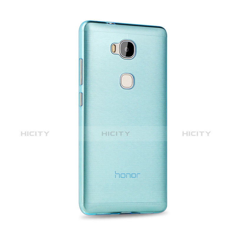 Funda Gel Ultrafina Transparente para Huawei Honor 5X Azul