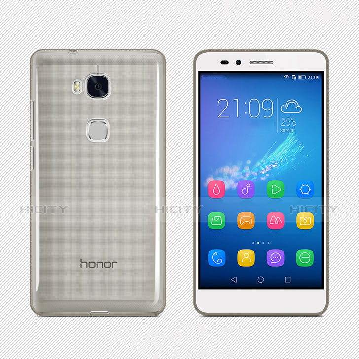 Funda Gel Ultrafina Transparente para Huawei Honor 5X Gris
