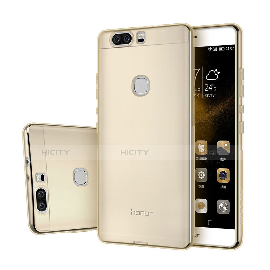 Funda Gel Ultrafina Transparente para Huawei Honor V8 Oro