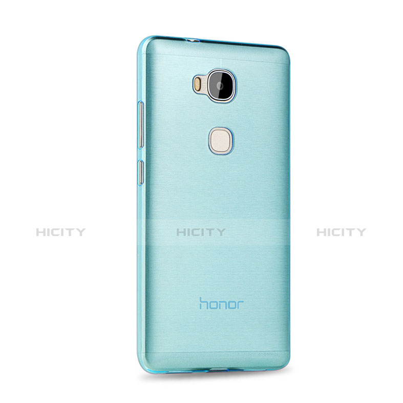 Funda Gel Ultrafina Transparente para Huawei Honor X5 Azul