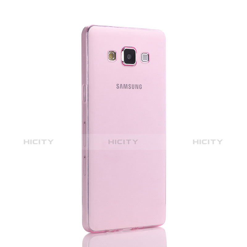 Funda Gel Ultrafina Transparente para Samsung Galaxy A5 Duos SM-500F Rosa