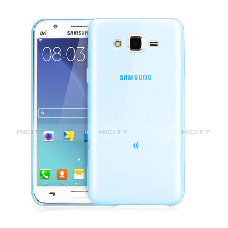 Funda Gel Ultrafina Transparente para Samsung Galaxy J3 Azul