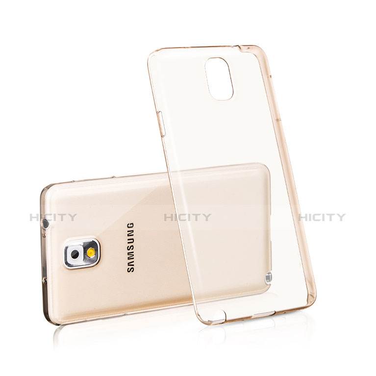 Funda Gel Ultrafina Transparente para Samsung Galaxy Note 3 N9000 Oro